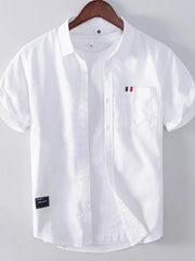Men's Plus Size Button Up Short Sleeve Shirt