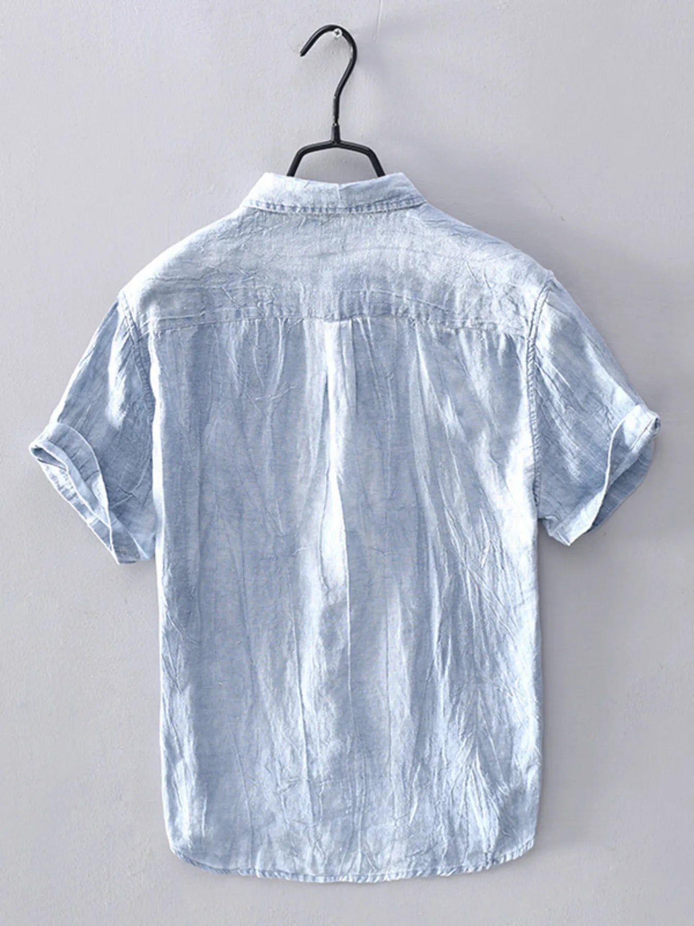 Men's Plus Size Button Up Short Sleeve Shirt