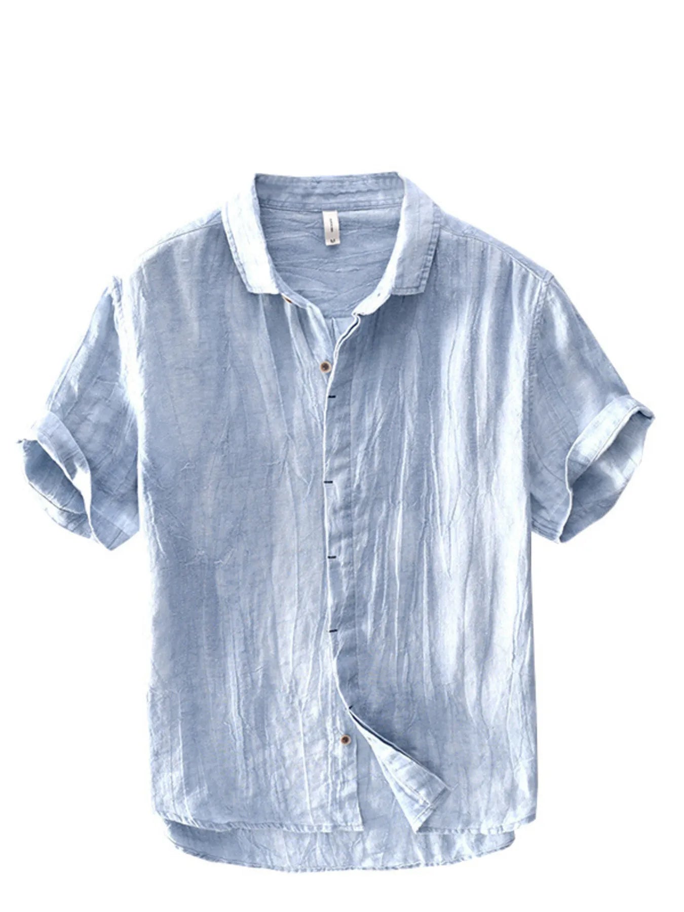 Men's Plus Size Button Up Short Sleeve Shirt