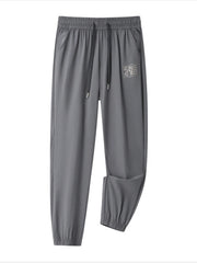 Men's Plus Size Casual Drawstring Pants Grey / M