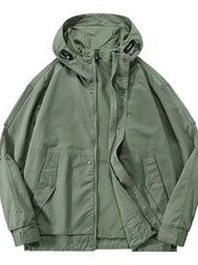 Men's Plus Size Casual Hooded Windproof Jacket