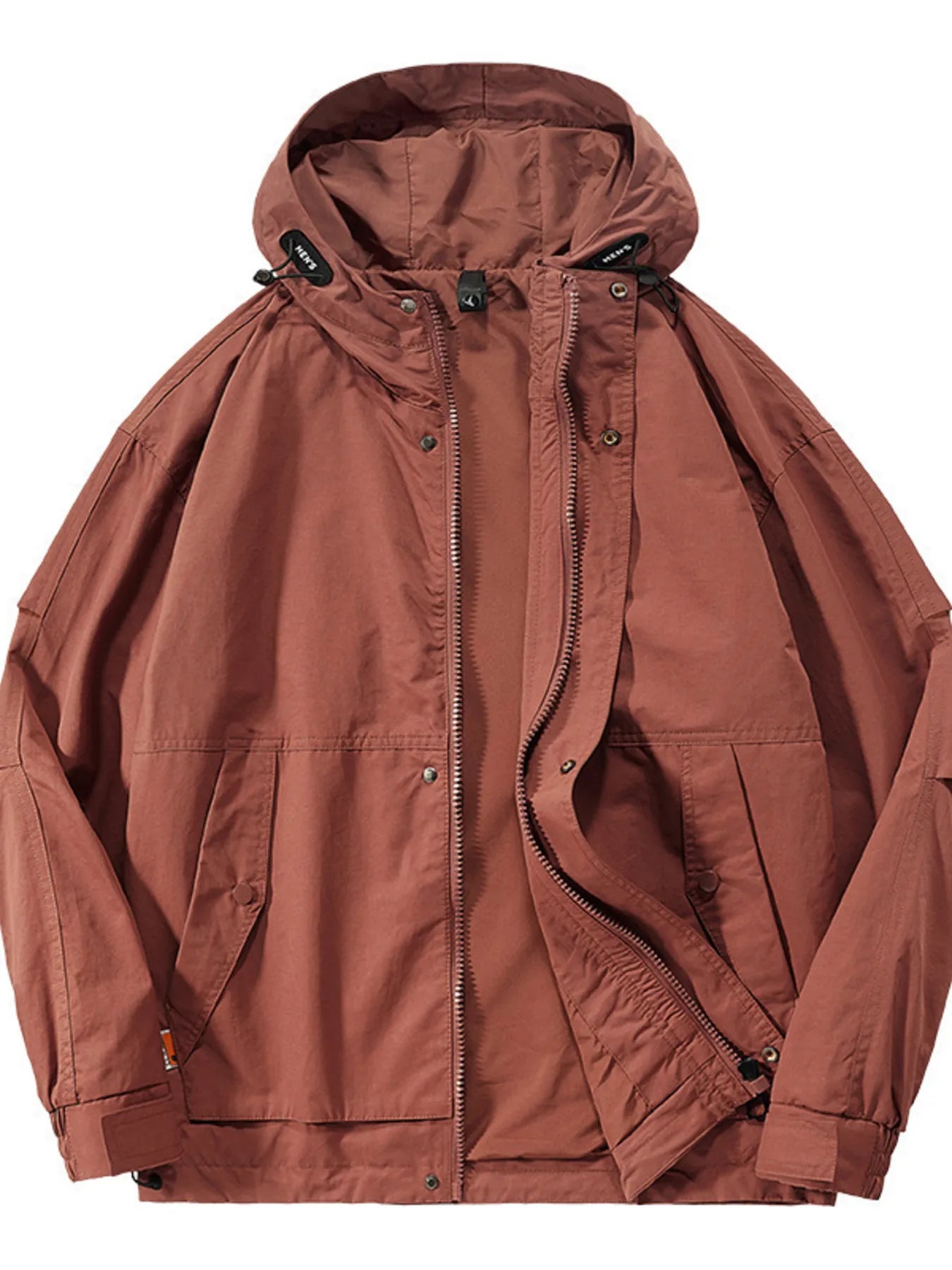 Men's Plus Size Casual Hooded Windproof Jacket