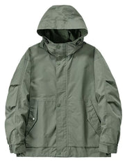 Men's Plus Size Casual Hooded Windproof Jacket