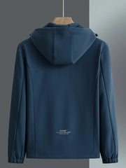 Men's Plus Size Casual Hooded Windproof Jacket