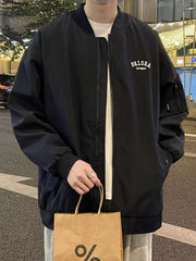 Men's Plus Size Casual Lightweight Zip Up Jacket