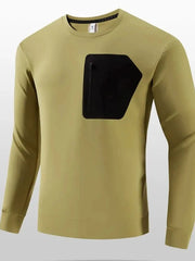 Men's Plus Size Casual Long Sleeve T-Shirt Sage / M