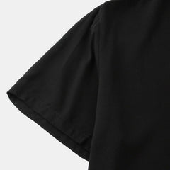 Men's Plus Size Casual Short Sleeve Button Down Shirt