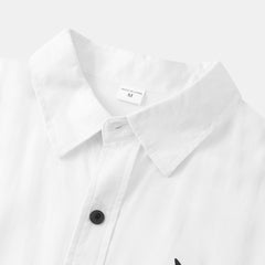 Men's Plus Size Casual Short Sleeve Button Down Shirt