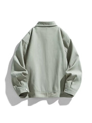 Men's Plus Size Casual Snap-Down Jacket