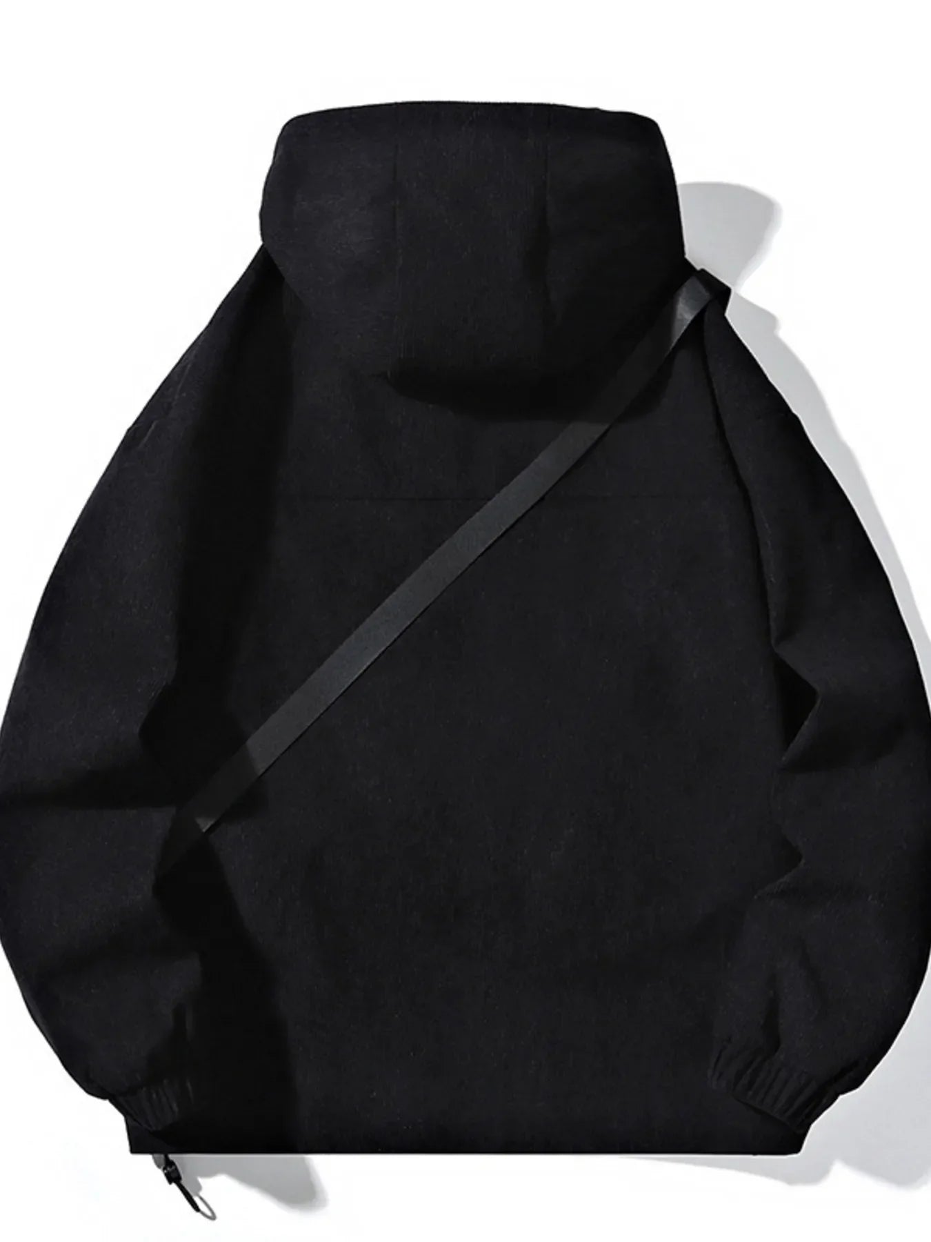 Men's Plus Size Casual Zip Up Hooded Jacket