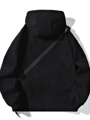 Men's Plus Size Casual Zip Up Hooded Jacket