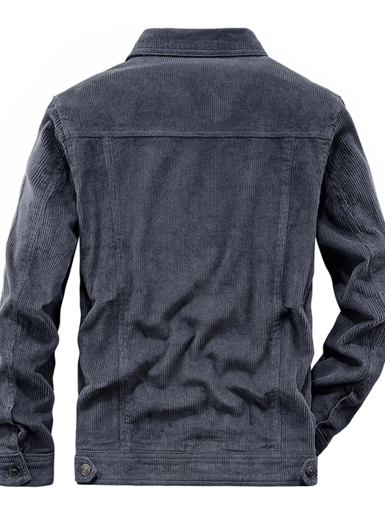 Men's Plus Size Classic Corduroy Button-Down Jacket