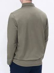 Men's Plus Size Classic Long Sleeve Polo