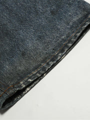 Men's Plus Size Distressed Wide Leg Jeans