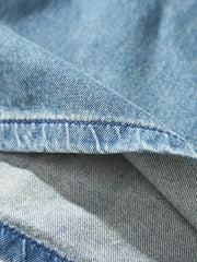 Men's Plus Size Drawstring Denim Shorts