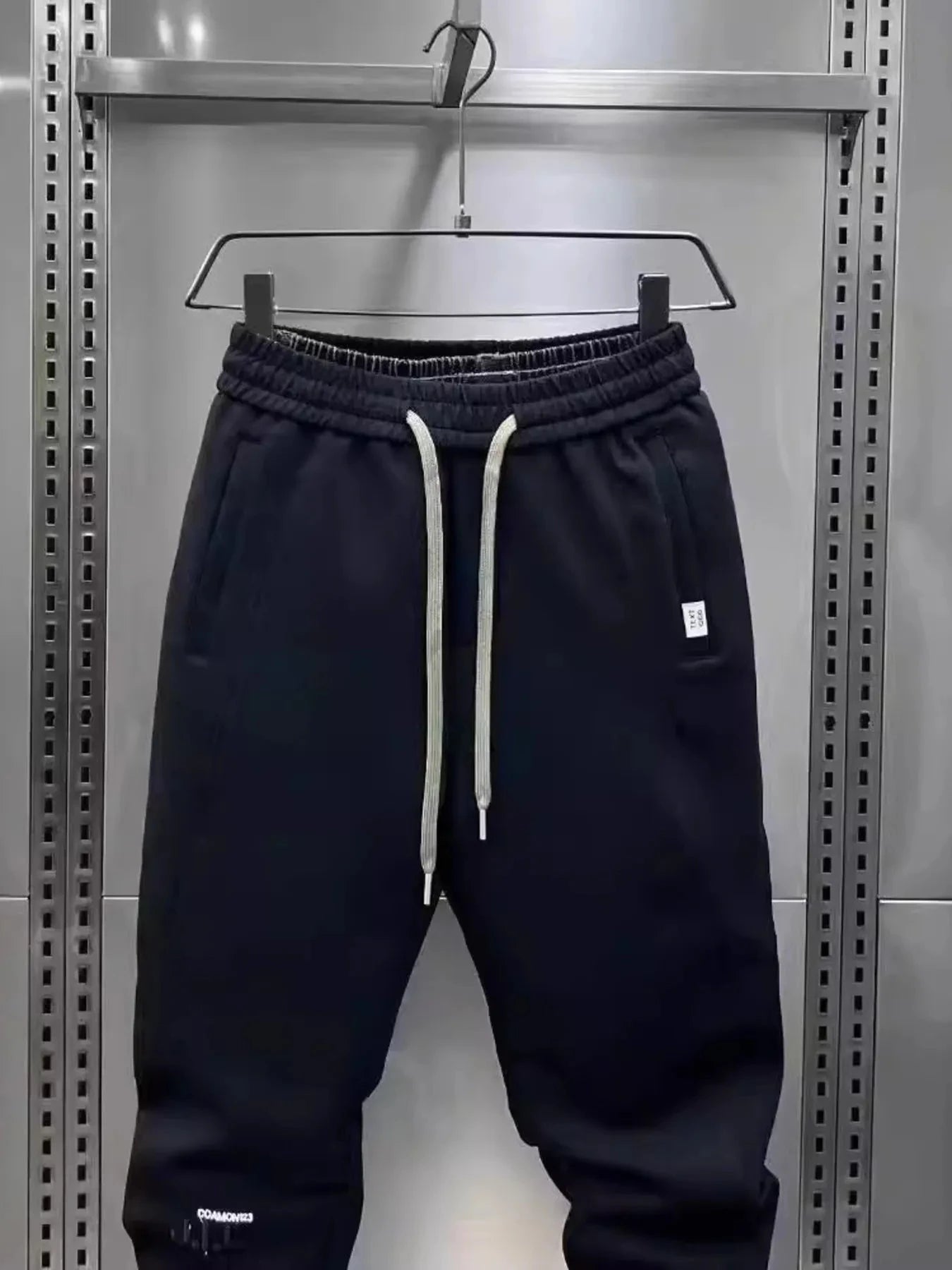 Men's Plus Size Drawstring Joggers with Pockets