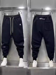 Men's Plus Size Drawstring Joggers with Pockets