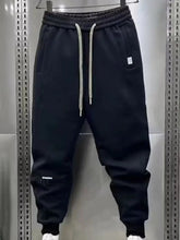 Men's Plus Size Drawstring Joggers with Pockets Black / M