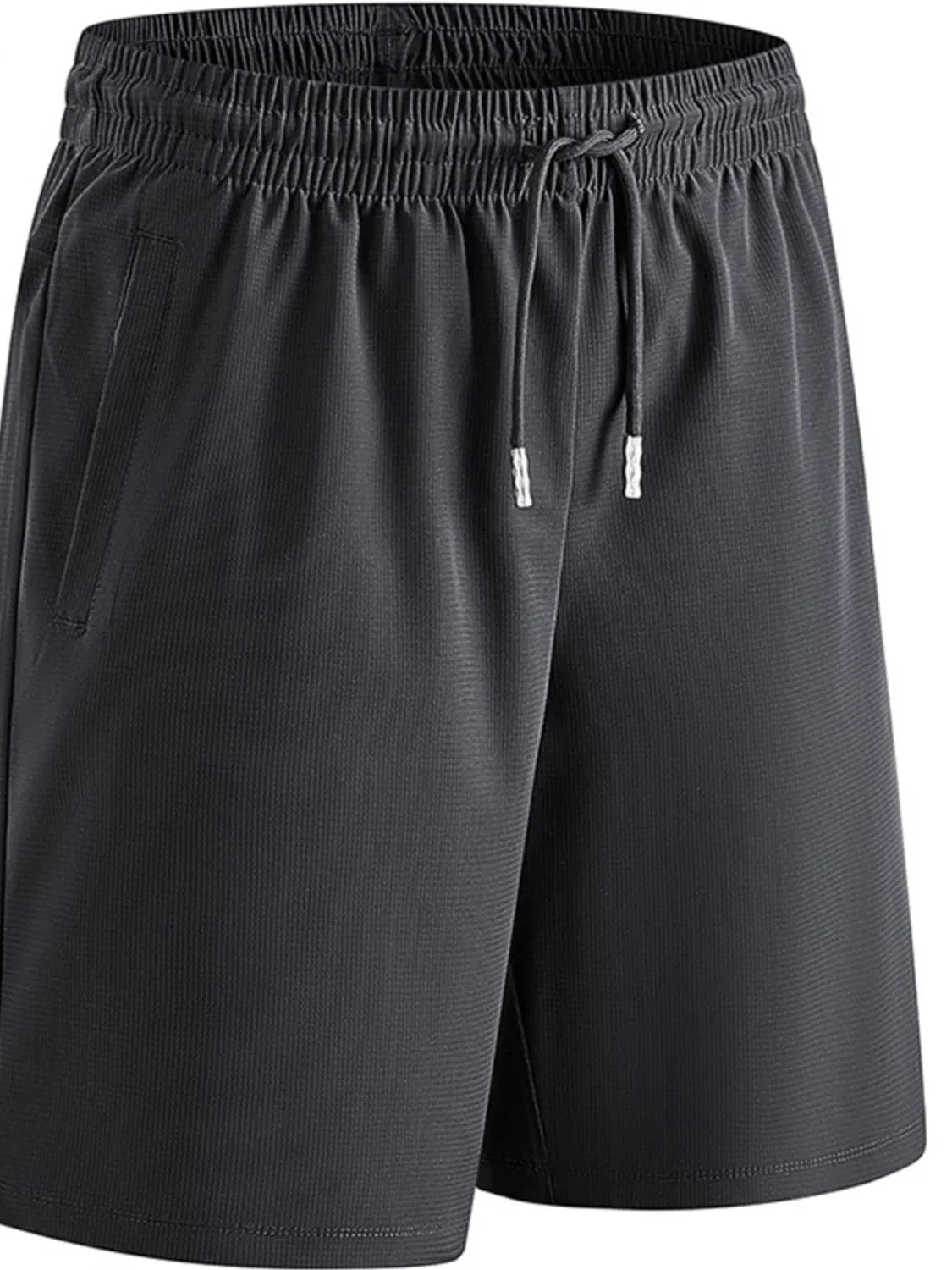 Men's Plus Size Drawstring Shorts Black / M