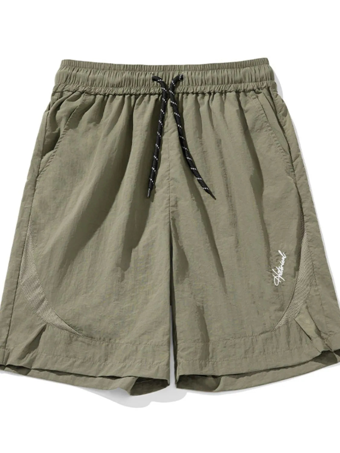 Men's Plus Size Drawstring Shorts with Pockets