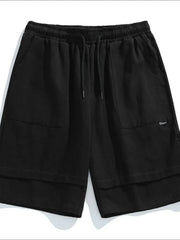 Men's Plus Size Drawstring Shorts with Pockets