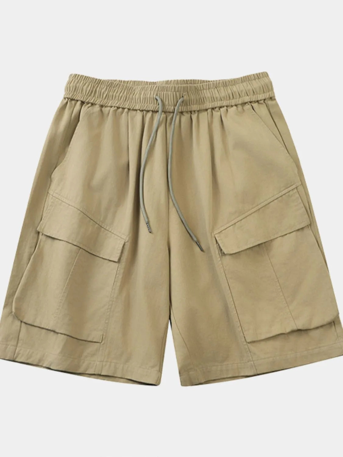 Men's Plus Size Drawstring Shorts with Pockets