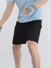 Men's Plus Size Elastic Waist Shorts Black / L