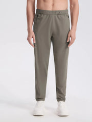 Men's Plus Size Elastic Waistband Active Joggers with Pockets Mocha / M