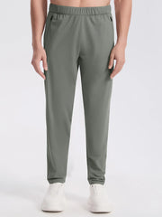 Men's Plus Size Elastic Waistband Active Joggers with Pockets Moss / M