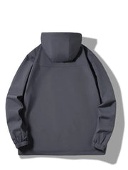 Men's Plus Size Hooded Windproof Outdoor Jacket