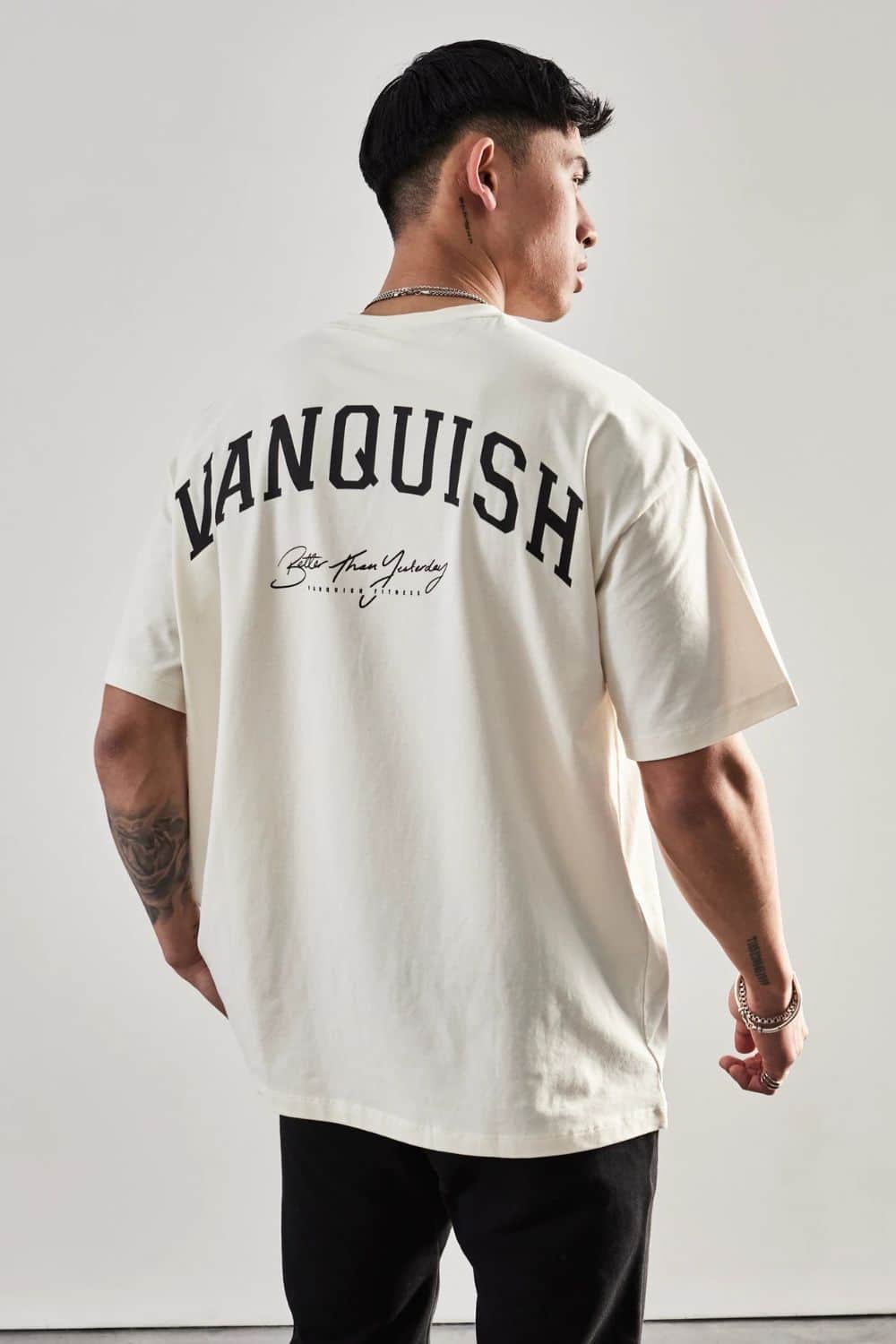 Men's Plus Size Letter Graphic Round Neck Half Sleeve T-Shirt White / 3XL