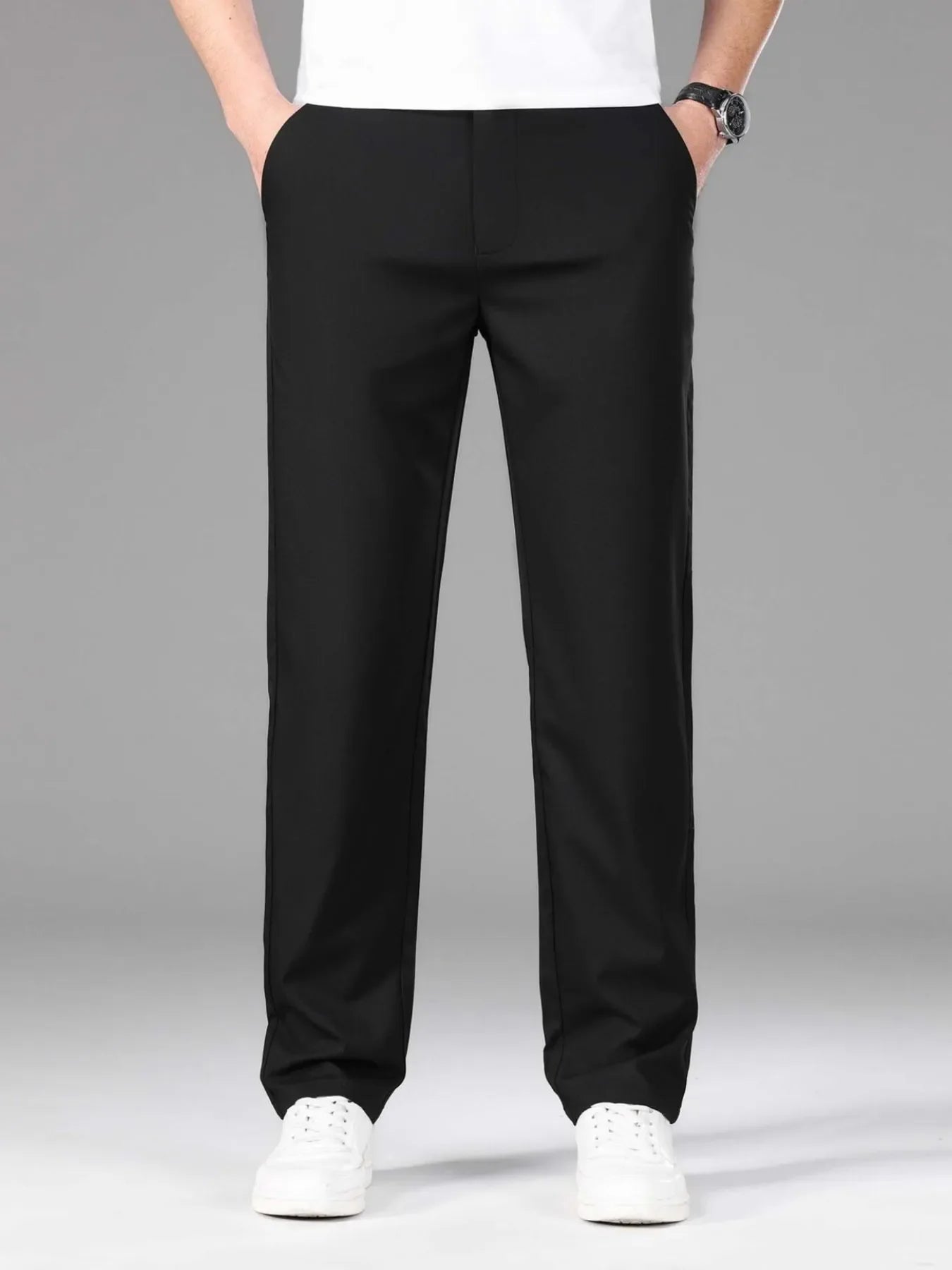 Men's Plus Size Loose Fit Pants Black / M