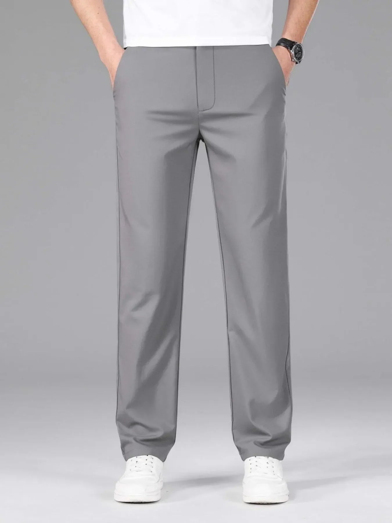 Men's Plus Size Loose Fit Pants Gray / M