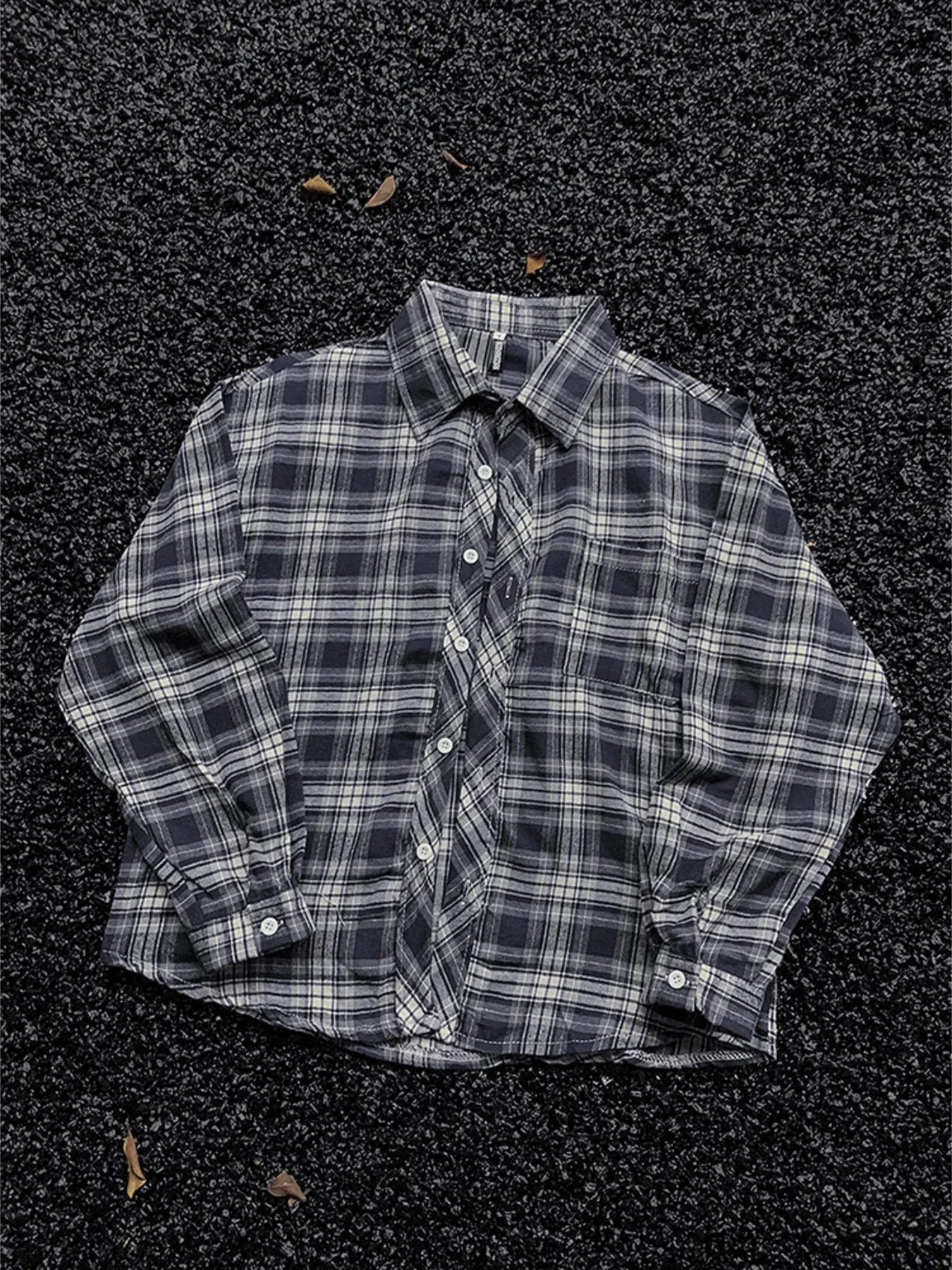 Men's Plus Size Plaid Button Up Shirt