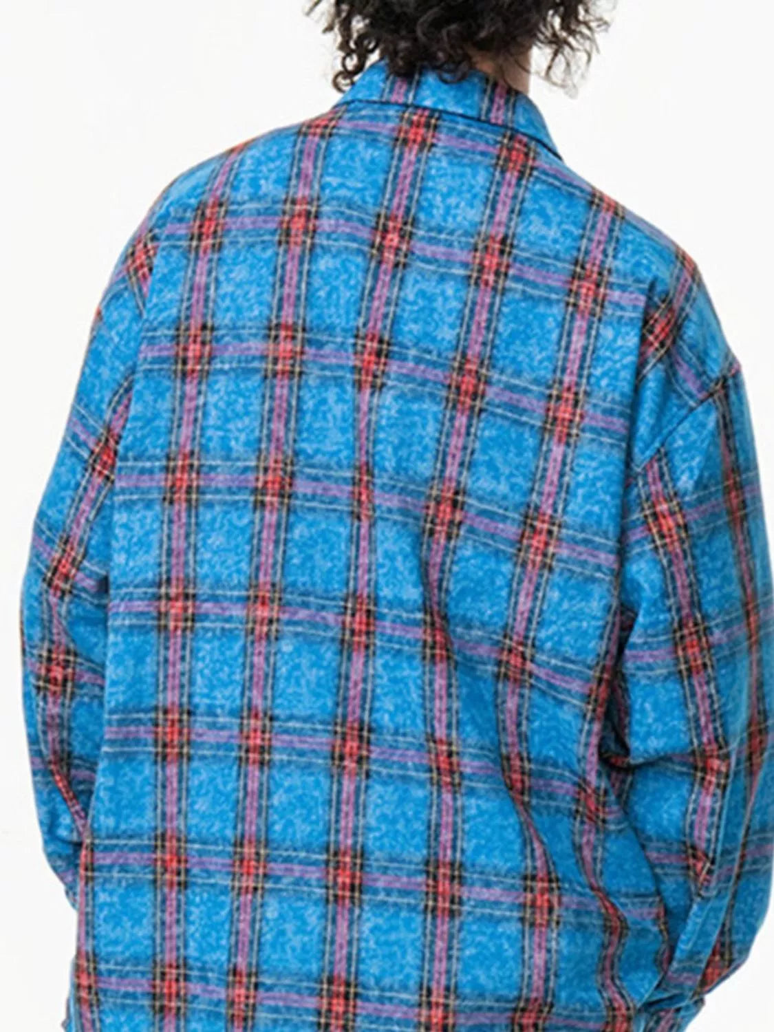 Men's Plus Size Plaid Button Up Shirt