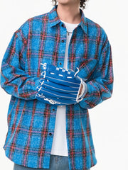 Men's Plus Size Plaid Button Up Shirt