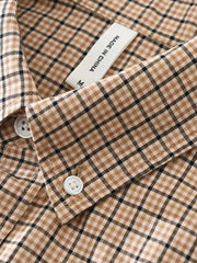 Men's Plus Size Plaid Button Up Short Sleeve Shirt