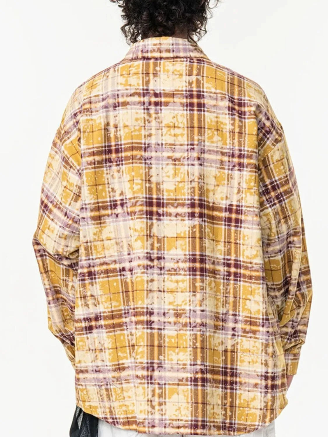 Men's Plus Size Plaid Long Sleeve Shirt
