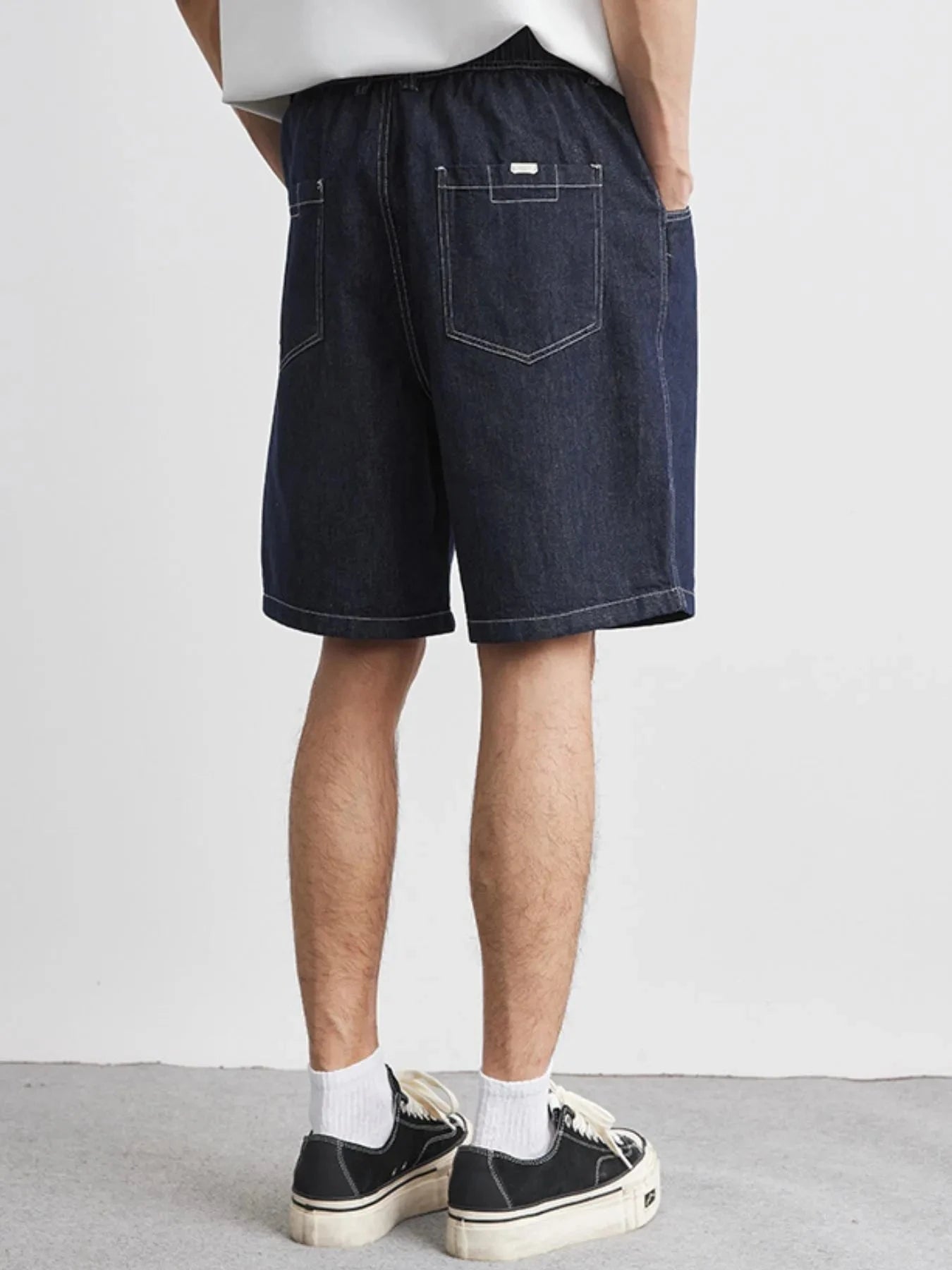 Men's Plus Size Pocketed Denim Shorts
