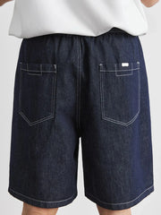 Men's Plus Size Pocketed Denim Shorts