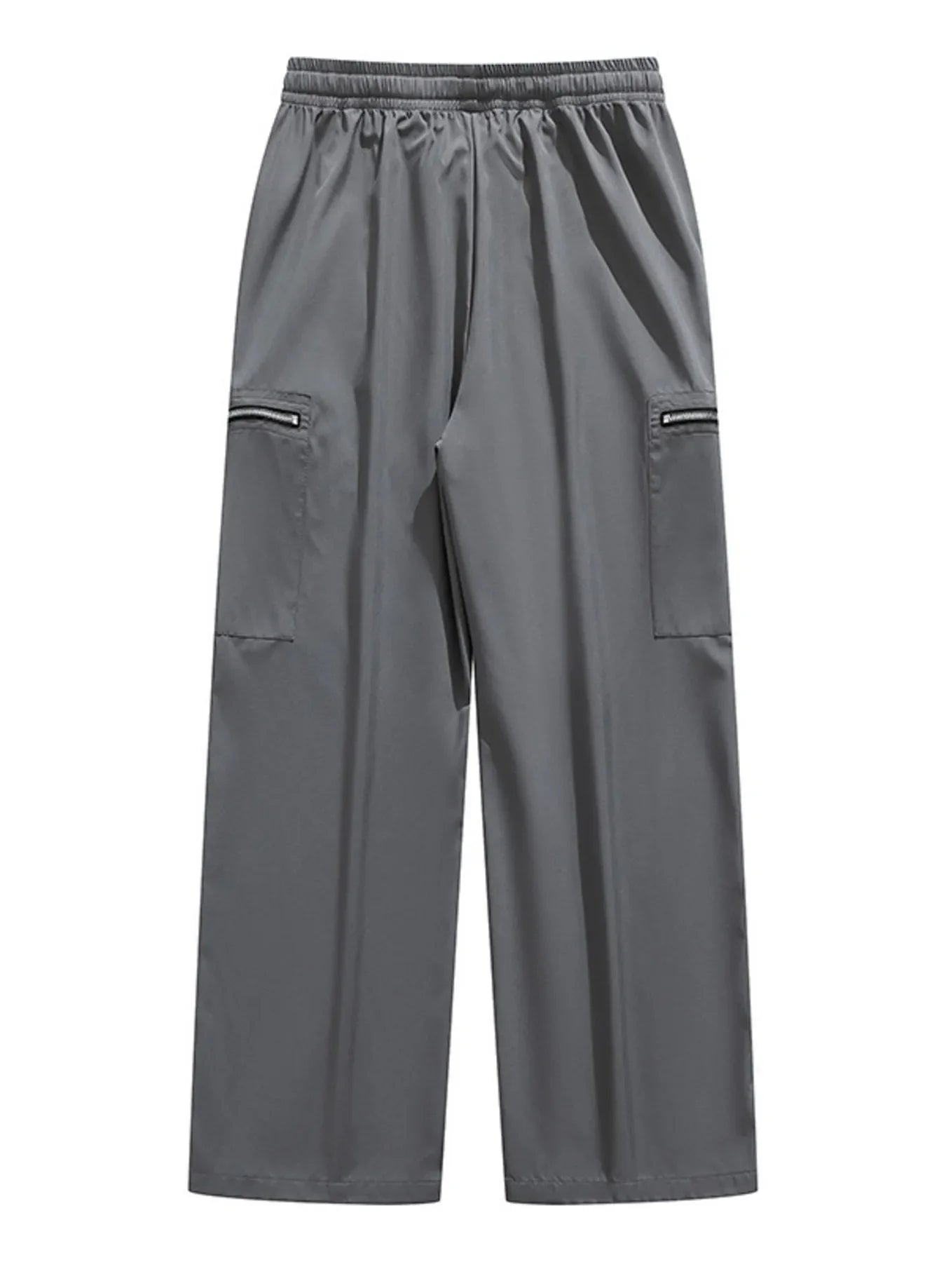 Men's Plus Size Pocketed Wide Leg Pants