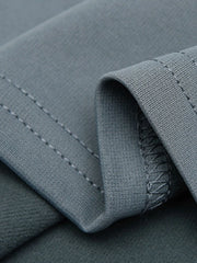 Men's Plus Size Quarter-Zip Active Long Sleeve T-Shirt