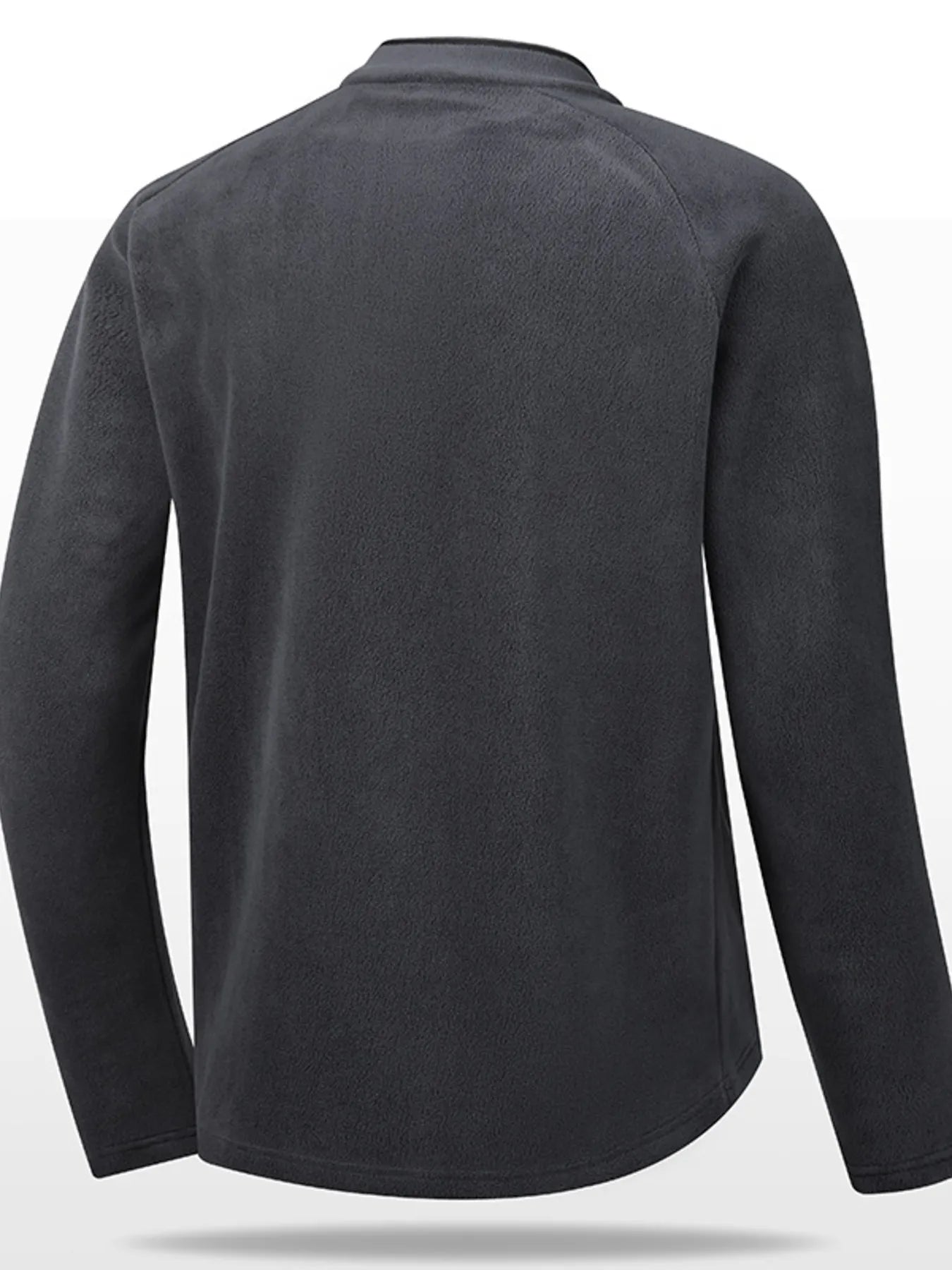 Men's Plus Size Quarter Zip Long Sleeve Sweatshirt