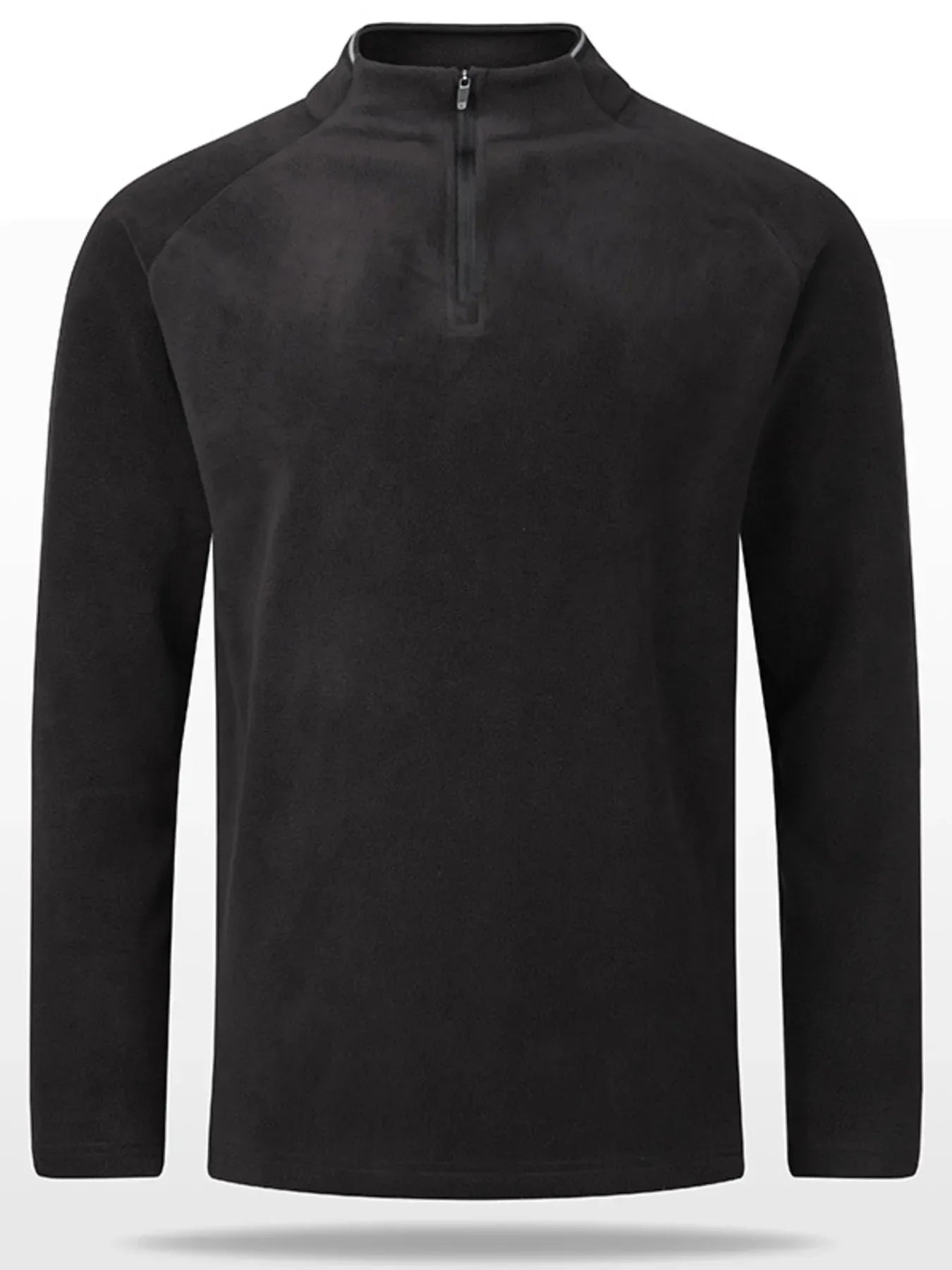 Men's Plus Size Quarter Zip Long Sleeve Sweatshirt