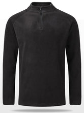 Men's Plus Size Quarter Zip Long Sleeve Sweatshirt