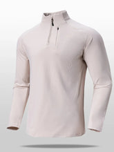 Men's Plus Size Quarter Zip Long Sleeve top Dust Storm / M
