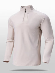 Men's Plus Size Quarter Zip Long Sleeve top Dust Storm / M