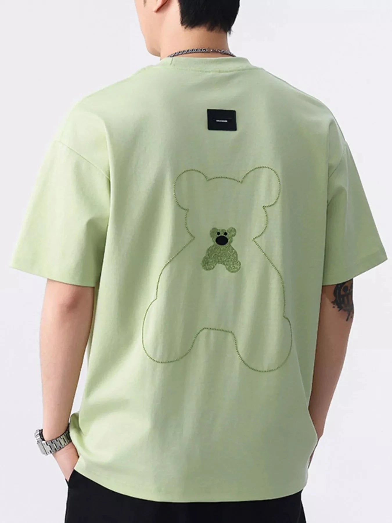 Men's Plus Size Round Neck Half Sleeve T-Shirt