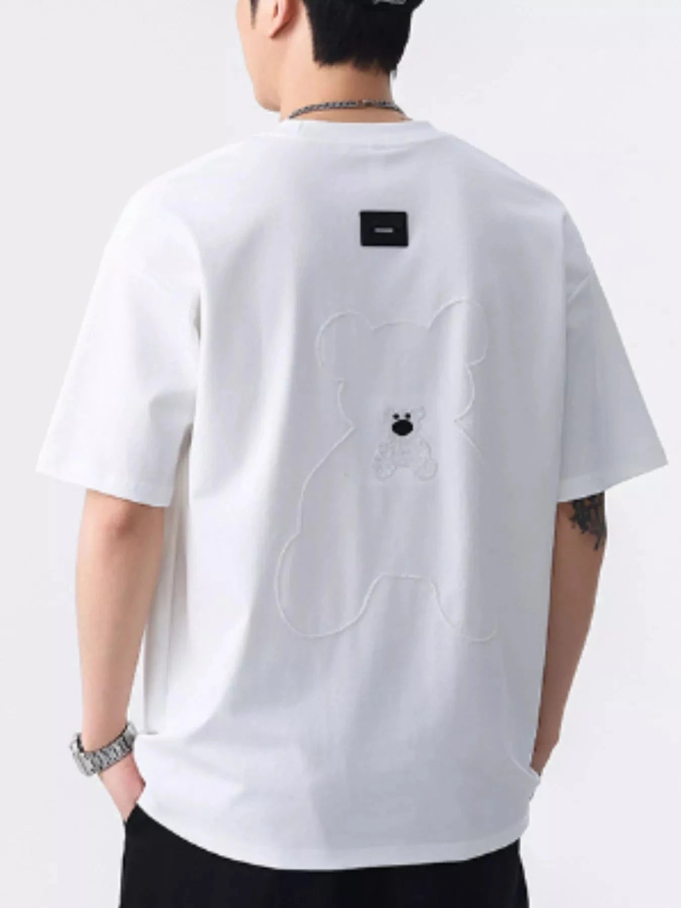 Men's Plus Size Round Neck Half Sleeve T-Shirt