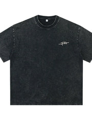 Men's Plus Size Round Neck Letter Graphic T-Shirt